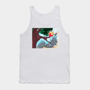 red house tree birds place Tank Top